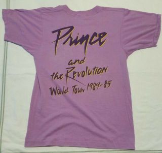1984 Prince and The Revolution World Tour Vintage MED Shirt 80s 1980s Doves RARE 3