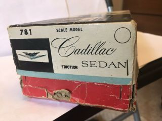 1960 ' S RARE BANDAI JAPAN CADILLAC SEDAN BOX ONLY,  781 3
