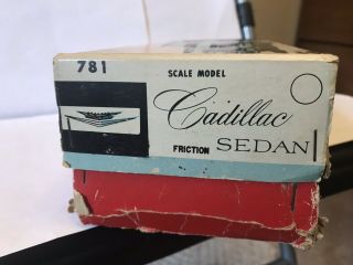 1960 ' S RARE BANDAI JAPAN CADILLAC SEDAN BOX ONLY,  781 5