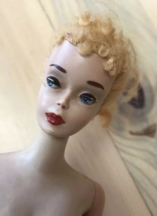 Vintage 1960 3 Blonde Ponytail Barbie 2