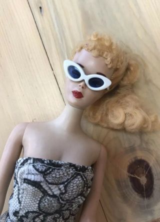 Vintage 1960 3 Blonde Ponytail Barbie 3