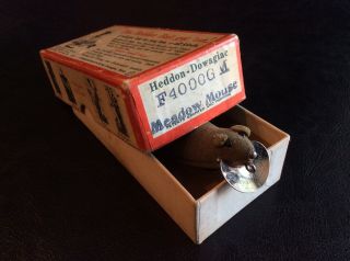 Vintage Fishing Lure & Box (heddon Meadow Mouse) Real