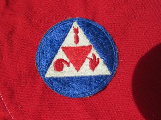 Ww2 United States Cd Civil Defense Shoulder Patch Instructors Wwii W/metal Snaps