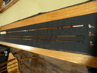 Custom Bamboo Fly Rod Winston Taper Flamed 6 ' 3 wt Maple seat engraved Band&Cap 8