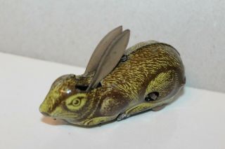 Early Vintage Tin Litho Wind Up Rabbit Made In Germany Prewar??