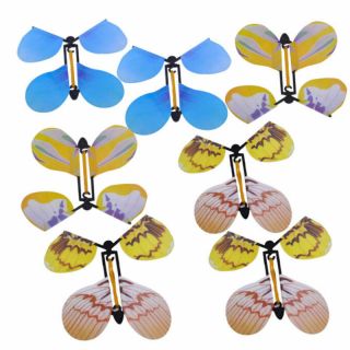 Magic Flying Wind Up Butterfly Toy For Birthday Greeting Card Wedding Prank 2