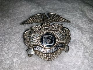 Two Vintage Walt Disney World Security Officer Hat Badge Engraved Sun Badge Co. 10