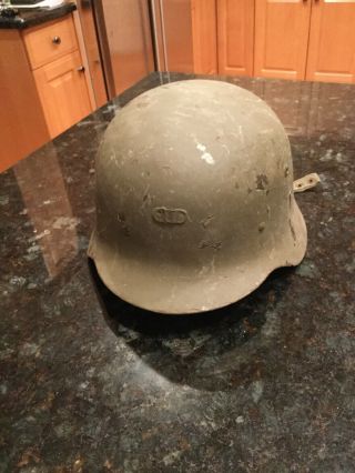 Ww2 German Army Helmet Rare With Strap