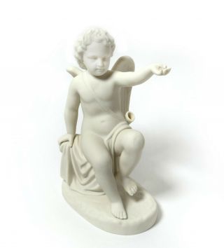 Biscuit Porcelain Figurine (parian) " Amur ".  Sweden,  Gustavsberg,  1926.