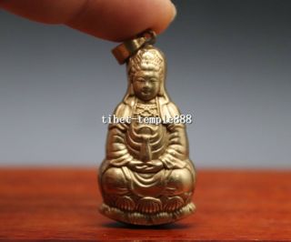 4.  5 Cm Chinese Copper Sheet Guanyin Kwan - Yin Bodhisattva Buddha Amulet Pendants