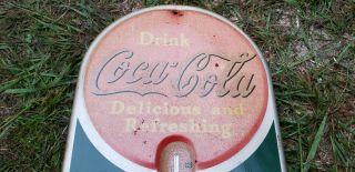 Antique Vintage 1939 Coca Cola Advertising Thermometer Country Store 6