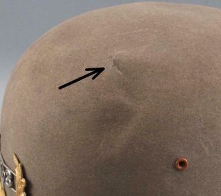 Antique American Boston Police Felt Helmet Hat Badge,  Gilt Thread Acorn Hat Band 5