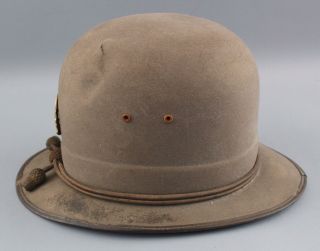 Antique American Boston Police Felt Helmet Hat Badge,  Gilt Thread Acorn Hat Band 6