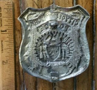 Antique obsolete 1898 consolidation Rare NYPD Badge York City Police Dep ' t. 8