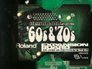 Roland SRV - J80 Expansion Cards SET: Vintage,  60 ' s&70 ' s,  World,  Bass&Drums, 2