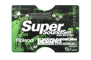 Roland SRV - J80 Expansion Cards SET: Vintage,  60 ' s&70 ' s,  World,  Bass&Drums, 5