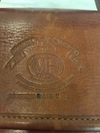 Vintage GHURKA Marley Hodgson No.  188 ETON Chestnut Vintage Leather 38 Briefcase 4
