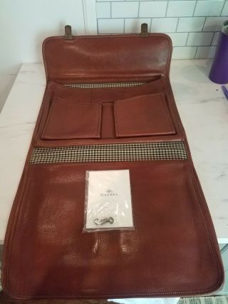 Vintage GHURKA Marley Hodgson No.  188 ETON Chestnut Vintage Leather 38 Briefcase 5