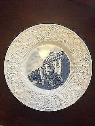 Antique Wedgood 1937 Duke University Craven Memorial Hall Plate