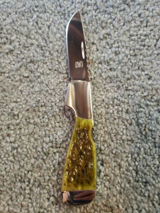 Vintage Griffin Green Bone Knife