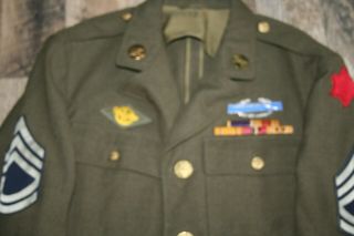 Ww2 6th Infantry Division Ph Recipient Service Coat