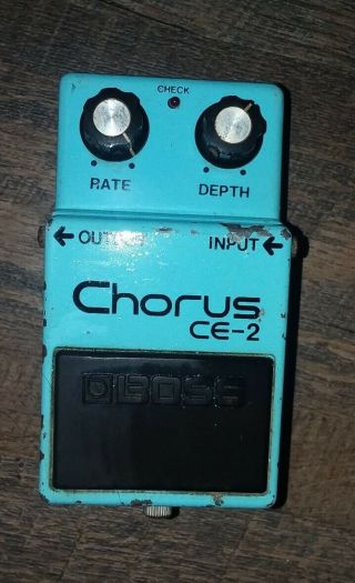 Vintage Boss Ce - 2 Chorus Guitar Effect Pedal Mij Japan