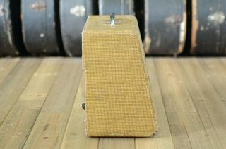 Vintage 1953 Magnatone Student combo tweed amplifier with RCA black plate tubes 6