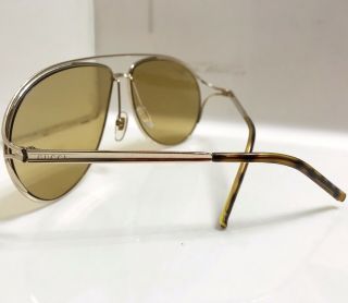 Gucci Tom Ford Gold Yellow Vintage 70’s Porn Aviators Sunglasses 62mm Barneys NY 3