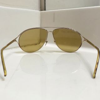 Gucci Tom Ford Gold Yellow Vintage 70’s Porn Aviators Sunglasses 62mm Barneys NY 4