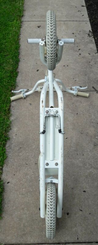 Vintage 80 ' s GT Zoot Scoot - scooter w/ Odyssey Gyro Brakes BMX Old School White 11