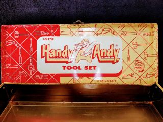 Vintage Antique Handy Andy Tool Set.  Box Only Rustic Decor 620 - R200
