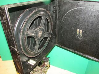 Antique Movie Projector Hand Crank Machine Age Steel Steampunk ms 11