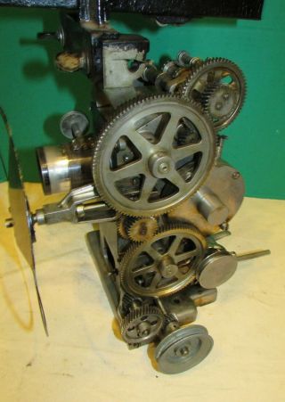 Antique Movie Projector Hand Crank Machine Age Steel Steampunk ms 5