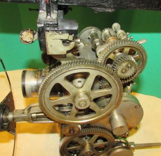 Antique Movie Projector Hand Crank Machine Age Steel Steampunk ms 6