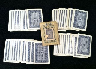 Vintage 1924 - 29 Russell Blue Ribbon 323 Playing Cards W/ Meadow Back Rare