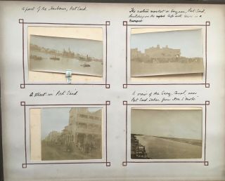 48 x CHINA HONG KONG MALAYA SINGAPORE MALTA VINTAGE PHOTOGRAPHS IN ALBUM 1909 - 11 4