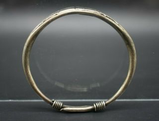 Antique Chinese White Metal Bracelet - With Makers Mark