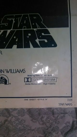 STAR WARS RARE MOVIE POSTER 1977 STYLE - A 1SH A HOPE VINTAGE 11