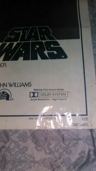 STAR WARS RARE MOVIE POSTER 1977 STYLE - A 1SH A HOPE VINTAGE 2