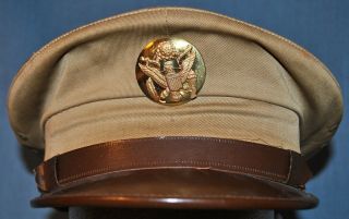 Wwii U.  S.  Army Summer Dress Cap Enlisted / Size 7 - 1/4