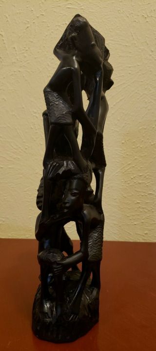 African hand carved wooden statues 2