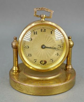 Antique Swiss Rms Albertic White Star Lines Ocean Liner Souvenir Miniature Clock