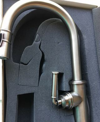 Newport Brass Taft 2940 - 5103/15a Antique Nickel Pull Down Sprayer Kitchen Faucet