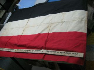 Ww Ii German Army Flag Or Parade Banner; Red,  Black,  White; 49 X 30