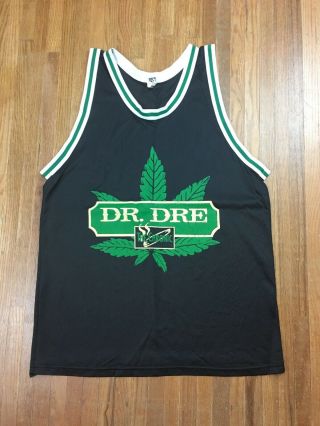 Vintage Dr Dre The Chronic Jersey Shirt Sz Xl Rap Concert Death Row 90s Bootleg