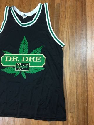 Vintage Dr Dre The Chronic Jersey Shirt Sz XL Rap Concert Death Row 90s Bootleg 2