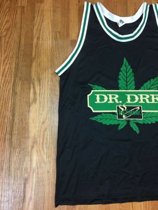 Vintage Dr Dre The Chronic Jersey Shirt Sz XL Rap Concert Death Row 90s Bootleg 3