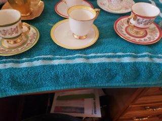 6 Antique Teacups And Saucers 3 from.  USA 2 from Germany 1 from England 3