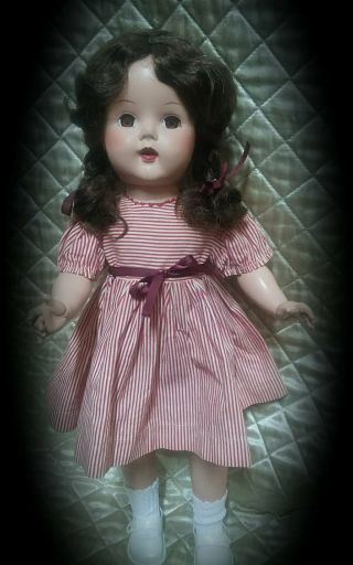 Vintage 1940s 19 In Ideal Saucy Walker Doll