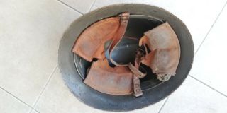 M21 Model 1921 SWEDEN SWEDISH ARMY HELMET WITH THREE CROWNS PRE WWII 7